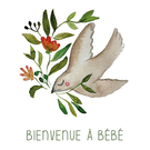 Bienvenue à bébé et son doux oiseau